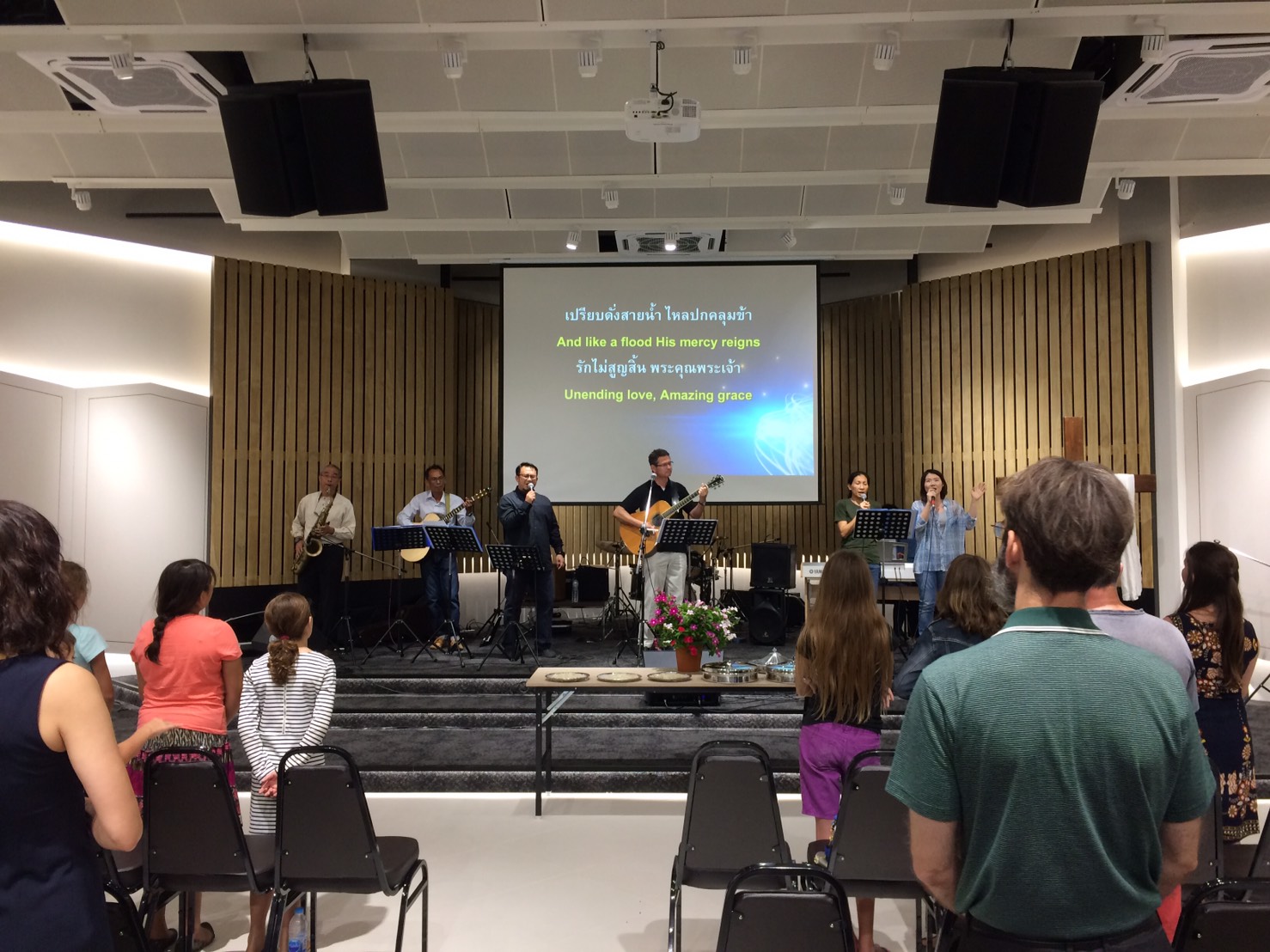 Worship in New Facility